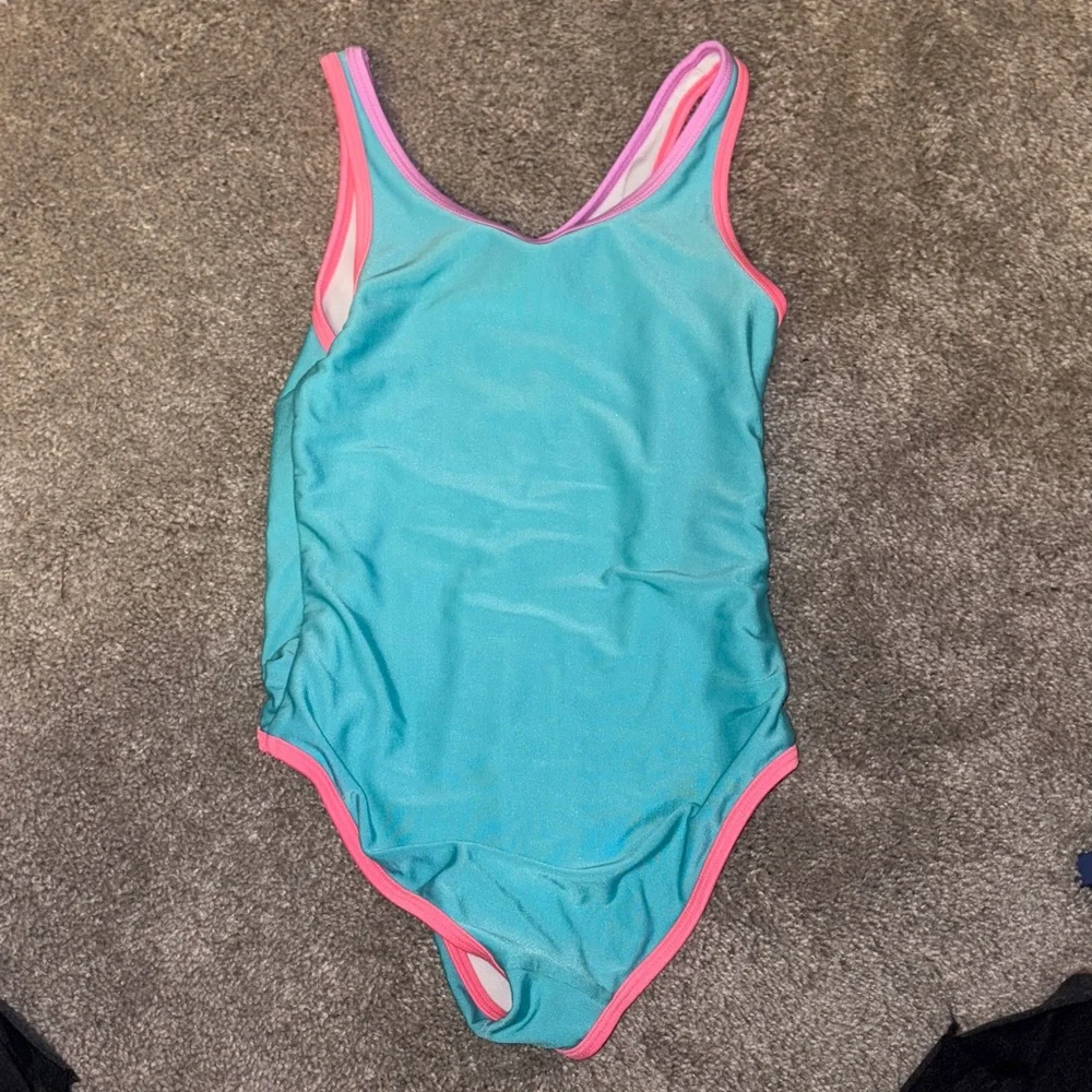 Cat & Jack Kids Swim One Piece - Blue and Pink new size M